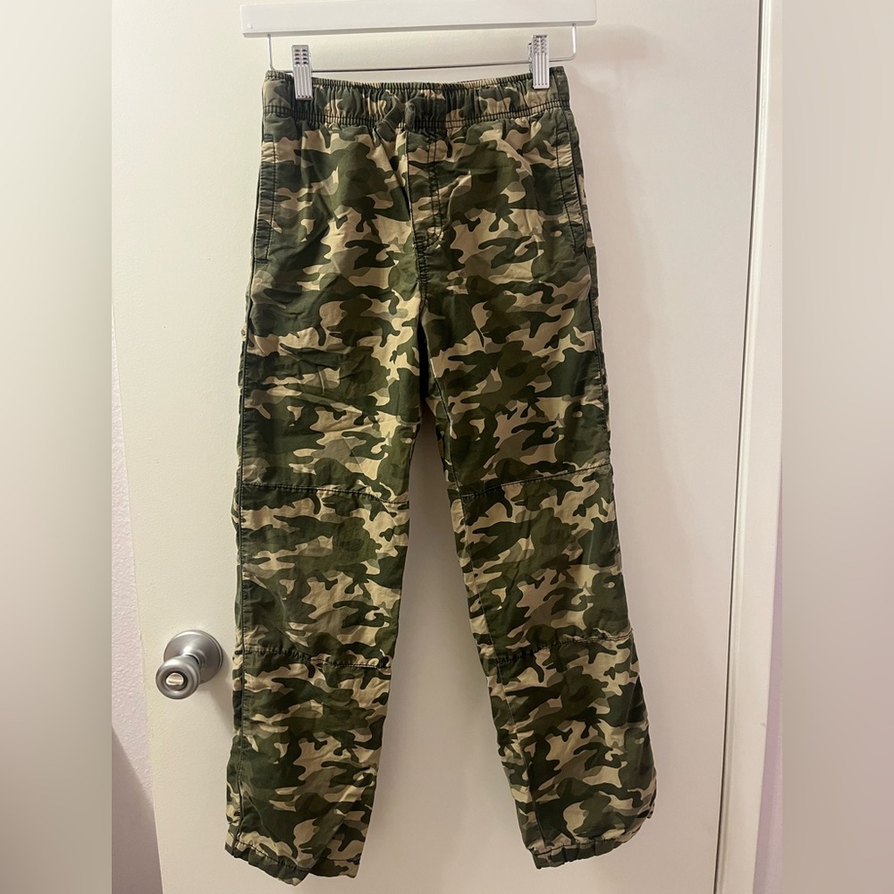Gymboree Green Camouflage Pants Size 12 NWOT/Like New